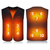 TENGOO HS-10 10 Areas Smart Heating Vest 3 Gear Temperature USB Charging Winter Warmth Cold-proof Waistcoat for Men Wome