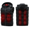 TENGOO HT-09 Heated Vest 9 Heating Areas Oversized Women Men Winter Vest Self Heating Hoodie Vest Usb Electric Thermal V
