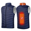TENGOO HV-02C Heated Vest 2 Heating Zones Trible Gears Temperature Level Control USB Charging Warm Electric Heating Jack