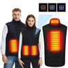 TENGOO HV-04A Unisex 4 Places Heating Vest 3-Gears Heated Jackets USB Electric Thermal Clothing Winter Warm Vest Outdoor
