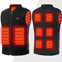 TENGOO HV-08 Heated Vest 8 Heating Areas USB Charging 3 Gear Temperature Control Plush Windproof Outdoor Winter Warm Clo