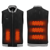 TENGOO HV-09 Heated Vest 9 Heating Areas Oversized Women Men Winter Vest Self Heating Vest Usb Electric Thermal Vest Jac