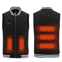 TENGOO HV-09 Heated Vest 9 Heating Areas Oversized Women Men Winter Vest Self Heating Vest Usb Electric Thermal Vest Jac