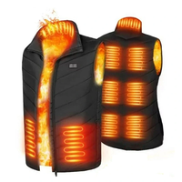 TENGOO HV-09A Heated Vest 9 Heating Areas Men Jacket Heated Winter Womens Electric USB Heater Tactical Jacket Man Therma