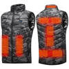TENGOO HV-09C Heated Vest 9 Heating Areas Camouflage Oversized Men Winter Vest Self Heating Vest Usb Electric Thermal Ve