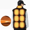 TENGOO HV-09F Heated Vest 9 Heating Areas USB Charging 3 Gear Temperature Control Coral fleece Windproof Outdoor Winter