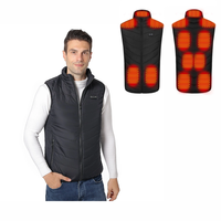 TENGOO HV-11S Unisex 11 Heating Area Vest 3-Gears Heated Jackets USB Electric Thermal Clothing Winter Warm Vest Outdoor