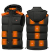 TENGOO HV-15B Heated Vest 15 Heating Zones Trible Temperature Level Control LED Display Waterproof Electric Heating Jack