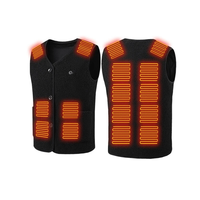 TENGOO HV-16T Heating Vest 16 Heating Areas Teddy Fleece Wram Comfortable Vest Self Heating Vest Usb Electric Thermal Ve