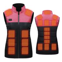 TENGOO HV-21D 21 Zones Heating Vest Four Switch Control Smart Heated Vest USB Electric Color-blocked Thermal Sleeveless