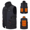 TENGOO HZV-04 4 Areas Heated Vest Men WomenAdjustable Size USB Electric Self Heating Vest Warming Waistcoat Heated Jac