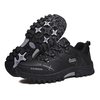 TENGOO Outdoor Hiking Shoes PU Soft Trekking Waterproof Lace-up Mountaineering Travel Walking Sneaker