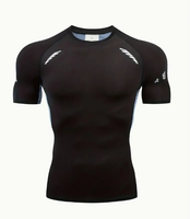 TENGOO Quick Dry Fitness T-Shirt 90% Polyester Breathable Pure Color Fashion Lightweight Training Short Sleeve for Cycli