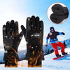TENGOO USB Heated Gloves for Men Cycling Gloves Winter Waterproof Cold Padded Thickened Touch Screen Gloves Charging Hea