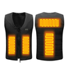 TENGOO V Neck 4 Area Heated Vest 3 Gear Adjustment Thermal Waistcoat Washable Outdoor Heating Clothes for Hiking Riding