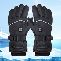 TENGOO Winter Heated Gloves Motorcycle Waterproof Gloves Heated Heating Warm Work Gloves Thermal Heated Outdoors Cycling