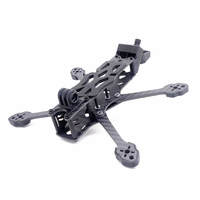 TEOSAW STEELE3 154mm / STEELE4 178mm Wheelbase 4mm Arm Thickness X Type Frame Kit Support VISTA DJI O3 Air Unit for DIY