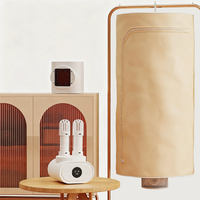 Tevorex 3 in 1 Portable Folding Dryer with Remote Control Household Intelligent Timing Desktop Warm Air Blower Shoe & Cl