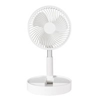 Tevorex 7200mAh Telescopic Folding Fan USB Charging Portable Mini Electric Fan Dormitory Outdoor Cooling Appliances Adju