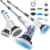 Tevorex 9-in-1 Multi-Function Electric Cleaning Brush Cordless Rotary Cleaning Brush Handheld Retractable Digital Cleane