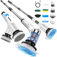 Tevorex 9-in-1 Multi-Function Electric Cleaning Brush Cordless Rotary Cleaning Brush Handheld Retractable Digital Cleane