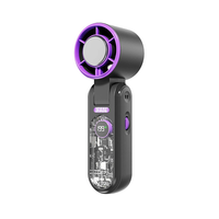 Tevorex Portable Ice Cooling Handheld Small Fan High-speed Rechargeable 3000mAh Battery 199 levels Wingspeed Adjustable