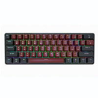 TMKB GK61 Mechanical Gaming Keyboard 61 Keys Full-Key Programmable PBT Translucent Keycaps Dual-Mode bluetooth 5.1 Type-