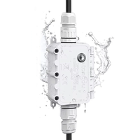 TONGOU 16A Tuya WiFi Smart Waterproof Switch Box Real-time Power Display Timing Function Voice Control with Alexa Google