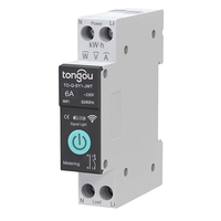 Tongou Tuya WiFi Smart Circuit Breaker Switch with Metering 32A-63A 90V-240V Remote Voice Control with App Timer Modes S