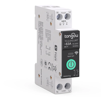 Tongou TUYA WiFi Smart MCB Circuit Breaker with Power Metering and Wireless Control 1-63A for Overcurrent and Undervolta