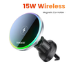 Toocki RGB Car Phone Holder 15W Wireless Charger Car Phone Charger Holder Stand For iPhone 15 14 13 Pro Max Galaxy
