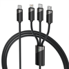 Toocki TQ-X07 100W USB-C to USB-C/Micro/iP Cable Fast Charging Data Transmission Tinned Copper Core Line 1.2M Long for i