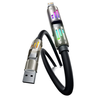 Toocki TQ-X103 PD240W USB-A/USB-C to USB-C/iP Cable with RGB Light PD3.1 Fast Charging Data Transmission Thickened Coppe