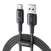 Toocki TQ-X45 3A USB-A to Type-C Cable PD Fast Charging Data Transmission Coppre Core Line 1.2M/1.8M Long for iPhone 15/