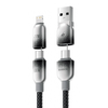 Toocki X118C2 100W USB-A/Type-C to Type-C/iP Cable Fast Charging Data Transmission Tinned Copper Core Line 1.2M Long for