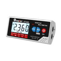 TOOLTOP ET24D 6000 Counts True RMS Desktop Multimeter Auto-Recognition AC DC Voltage Tester Capacitance Temperature Cont