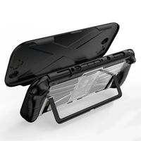 TPU+PC Case Ergonomic Handle Grip Cover Shockproof Handheld Game Console Case Anti-Drop Anti-Slip for Nintendo for Switc