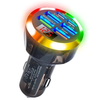 Transparent Car Charger 200W 6 Port USB QC3.0 PD Super Fast Charging Voltage Display LED Light for iOS Galaxy Devices 12