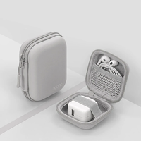 Travel Portable Mini Hard Shell Digital Storage Bag Artificial Leather Earphone Charger Box Data Cable U Disk Storage Bo