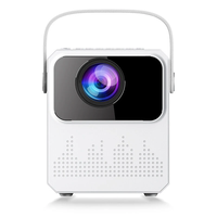 Tripsky T2 1080P Mini Portable Projector with Projector Screen Stand 180ANSI Lumens Android 9.0 5G Dual Band bluetooth 5