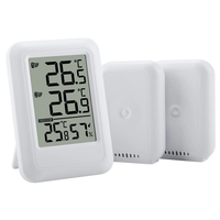 TS-FT0402 1-to-2 Indoor Outdoor Temperature and Humidity Meter Wireless Digital Hygrometer Thermometer Wine Cellar Kitch