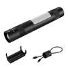 TUNENGE T7 Multifunctional 1500 Lumen Rechargeable LED Flashlight with Side Light Adjustable Camping Stand for Outdoor A