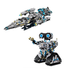 TUOMU T1107 1468pcs Dual-mode Spaceship Robot Combination 2-in-1 Building Block Assembly Kit Kid Christmas Gift