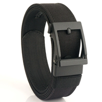 TUSHI 120cm Metal Buckle Tactical Belt Nylon Wistand Inserting Buckle Casual Military Fan Belt for Outdoor Shooting Hiki