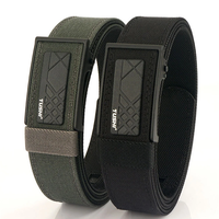 TUSHI 120cm Thick Tactical Belt for Men Automatic Buckle Military Police Duty Belt Tight Nylon Work Tool Belt Casual Wai