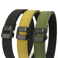 TUSHI Metal Buckle Tactical Belt for Men Adjustable Nylon Military Gun Belt Heavy Duty EDC Outdoor Sports Police Duty Wa