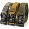 TUSHI Quick Release Metal Buckle Tactical Belt Breathable Elastic Military Belts For Men Stretch Pant Waistband Hunting
