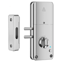 Tuya APP Remotely Control IC Card Lock Invisible Automatic Motor Bolt Lock For Home Wooden Door No Drilling Hole Install