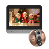 Tuya Smart WiFi Doorbell 1080P Peephole Camera 2MP 2304x1296P PIR Motion Alexa Google Integration 5000mAh Battery Two-Wa
