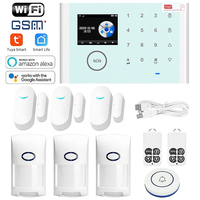 Tuya Smart WiFi Home Alarm System Kit Wireless GSM Burglar Alarm Intelligent Anti-theft Home Door Window Security System
